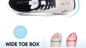 Jackshibo Wide Toe Box Shoes Women Arch Support Wide Sneakers