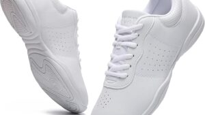 Landhiker Cheer Shoes Girls White Dance Shoes