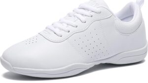 Landhiker Cheer Shoes Girls White Dance Shoes