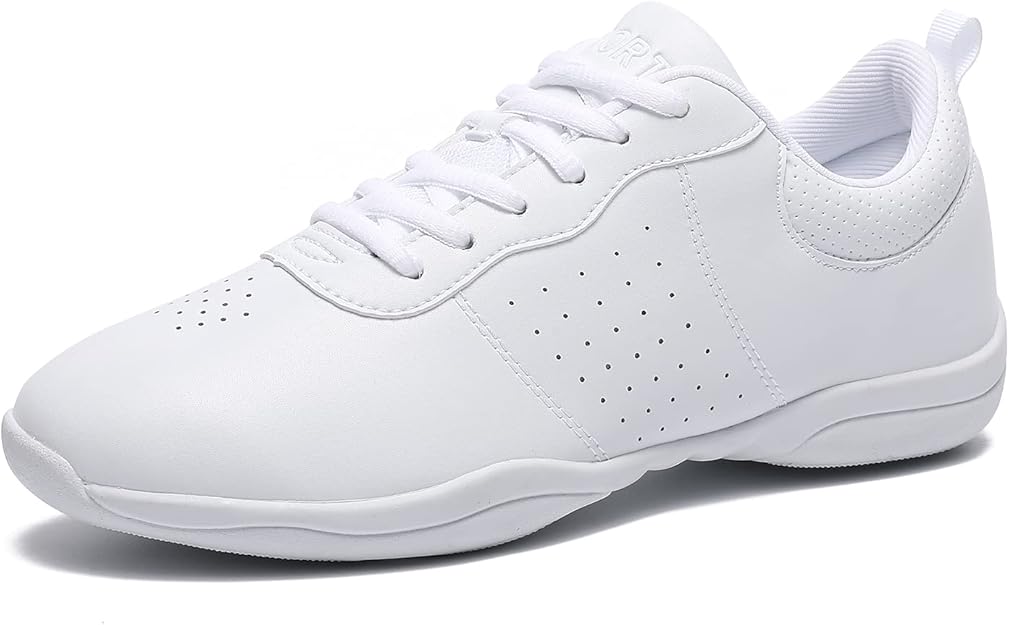 Landhiker Cheer Shoes Girls White Dance Shoes