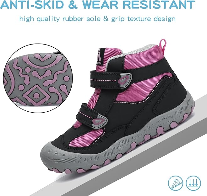 Mishansha Kids Water Resistant Hiking Boots