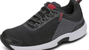 Orthofeet Men's Orthopedic Edgewater Stretch Knit Walking Sneaker