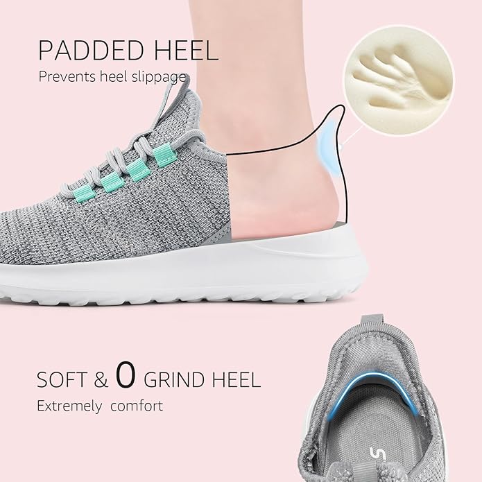 Stq Womens Slip On Sneakers Tennis Walking Orthopedic Shoes
