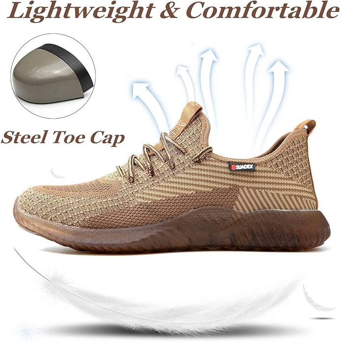 Suadex Steel Toe Sneakers For Men Women