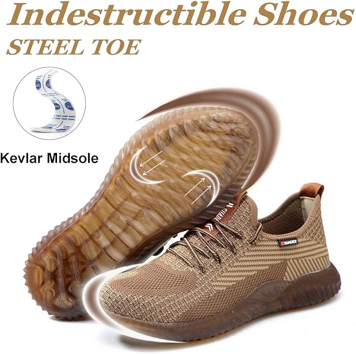 Suadex Steel Toe Sneakers For Men Women
