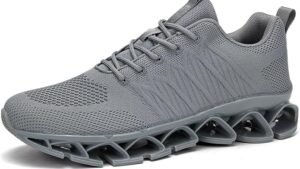 Srenket Mens Slip On Running Walking Shoes Blade Tennis