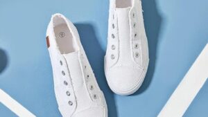 Xrh Women's Slip On Shoes Non Slip Fashion Canvas Sneakers