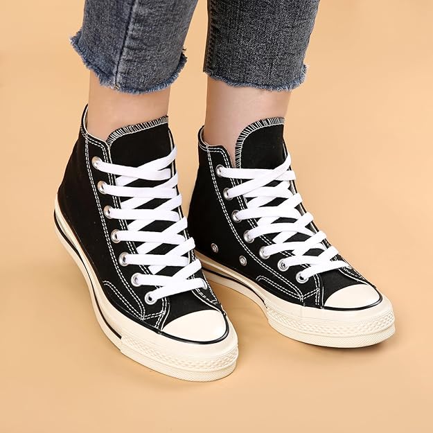Zhentor 3 Pair Flat Shoe Laces For Sneakers