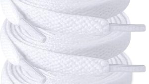 Zhentor 3 Pair Flat Shoe Laces For Sneakers