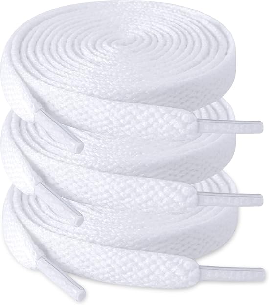 Zhentor 3 Pair Flat Shoe Laces For Sneakers