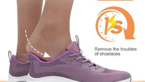 Zyen Wide Toe Box Shoes Women Air Cushion Road Running Shoes