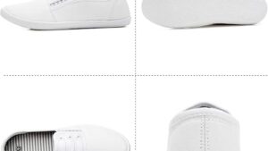 Kufeiti Women's Canvas Slip On Shoes Sneakers