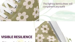 Kufeiti Women's High Top Canvas Sneakers