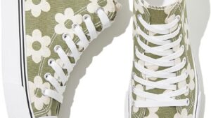 Kufeiti Women's High Top Canvas Sneakers