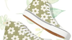Kufeiti Women's High Top Canvas Sneakers