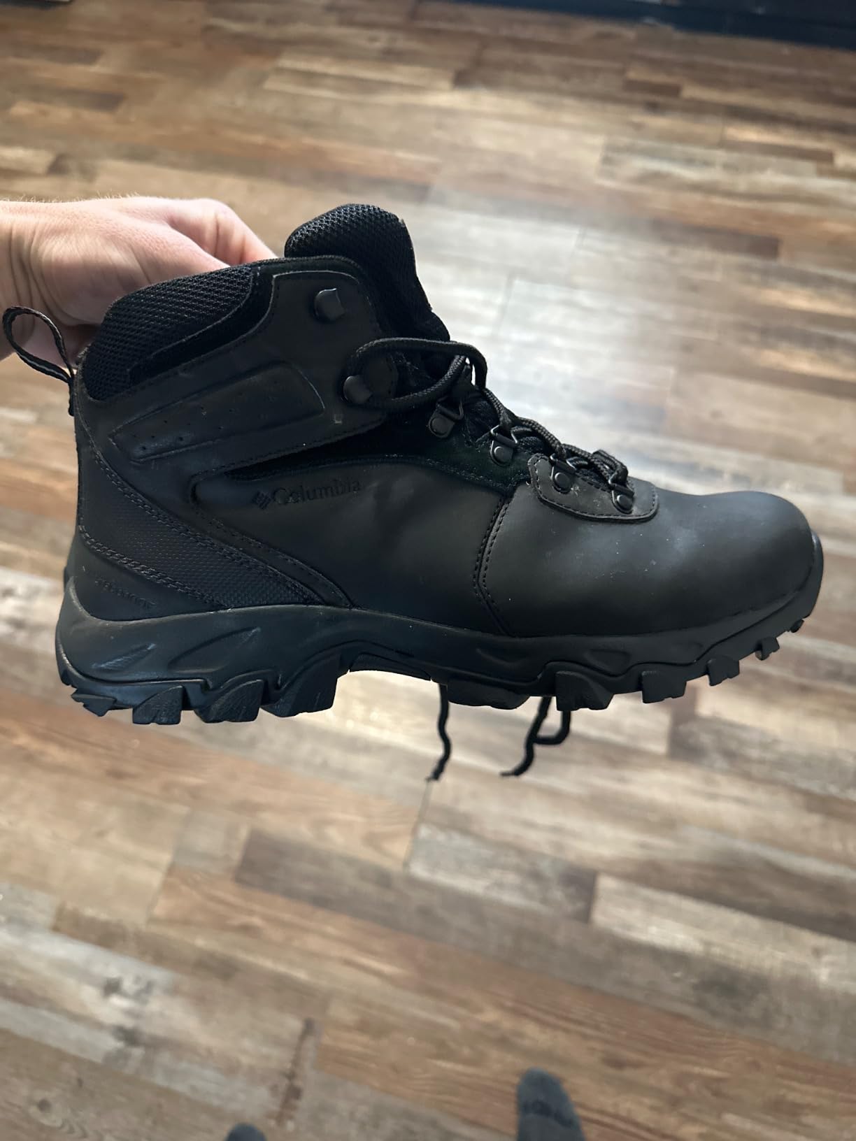 Columbia Newton Ridge hiking boots on outdoor trail showing real-world hiking performance