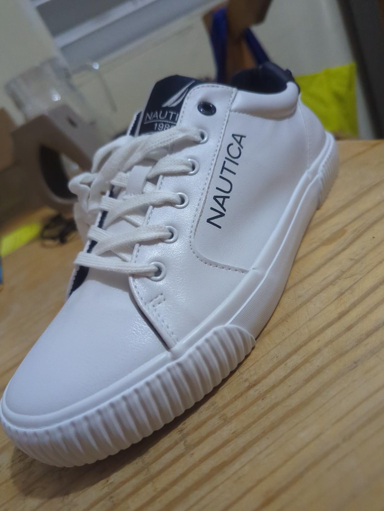 Nautica casual shoes in everyday lifestyle setting showing versatility for casual wear and weekend errands