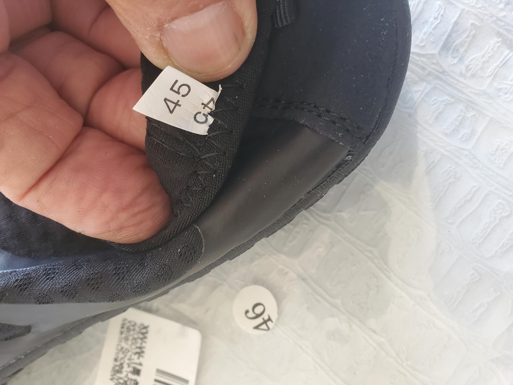 Ziitop water shoe product packaging and sizing information showing unisex design specifications