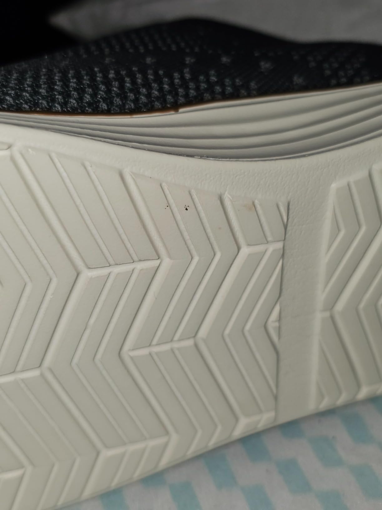Sole separation and wear patterns on VILOCY sneakers after extended use showing durability limitations