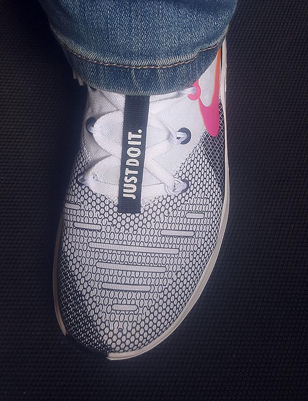 Nike Women's training shoes in action showing the flexibility and movement characteristics during a workout