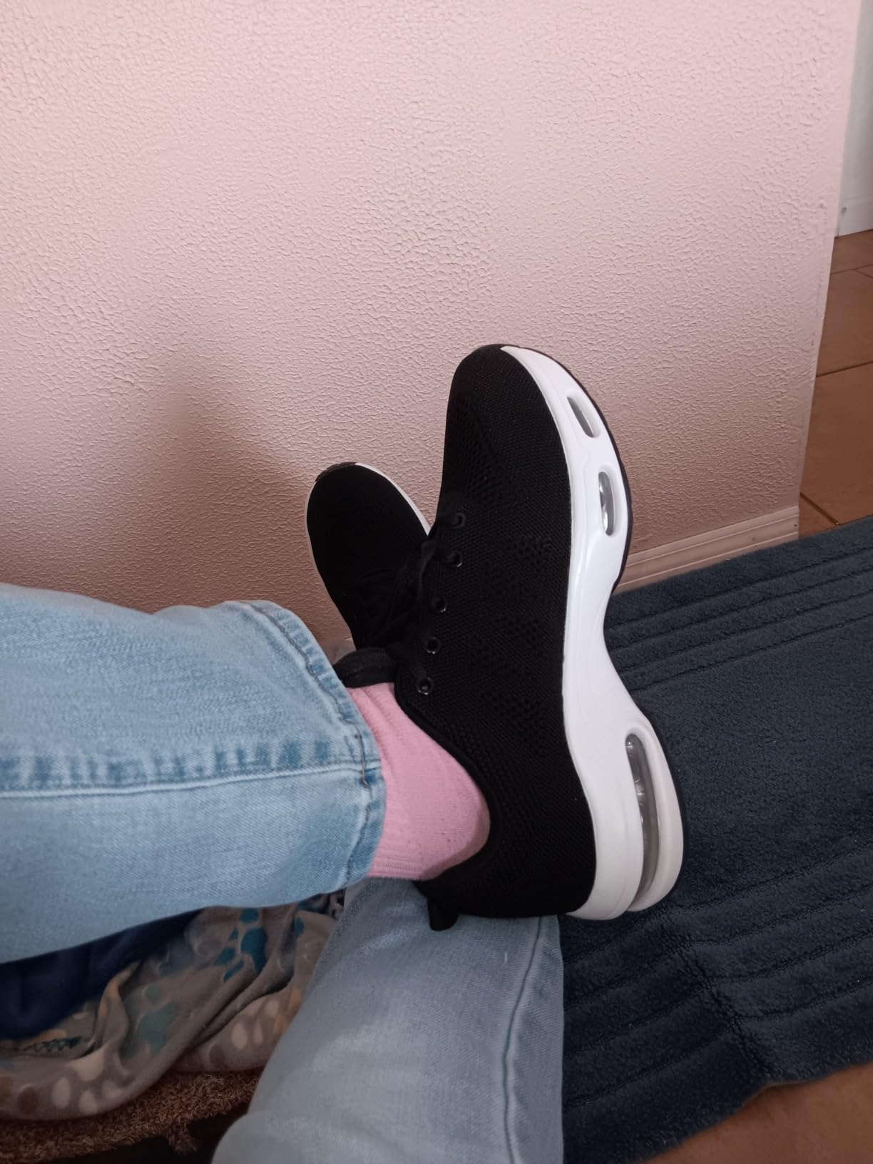AUPERF Women's Tennis Shoes being worn during daily activities showing real-world fit and comfort