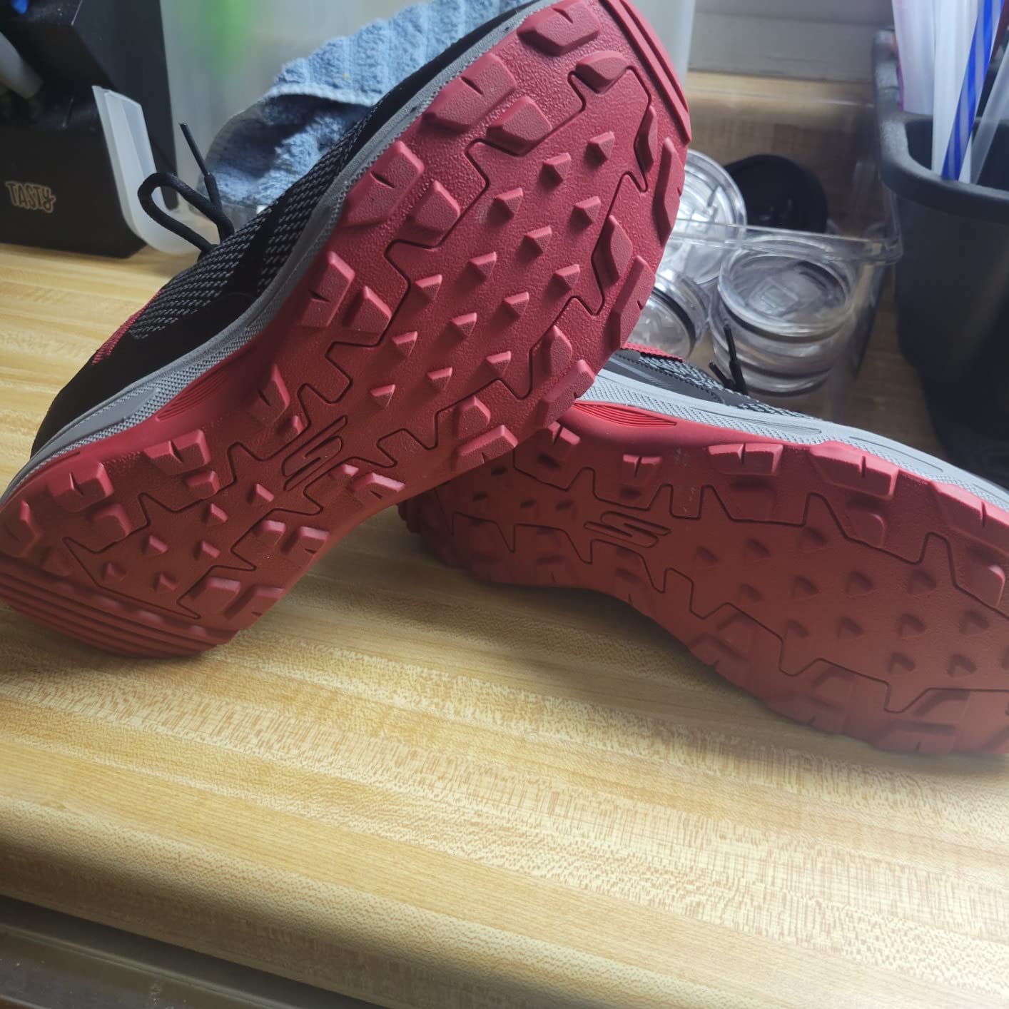 Skechers Go Run Trail Altitude being tested on various trail surfaces including packed dirt and gravel