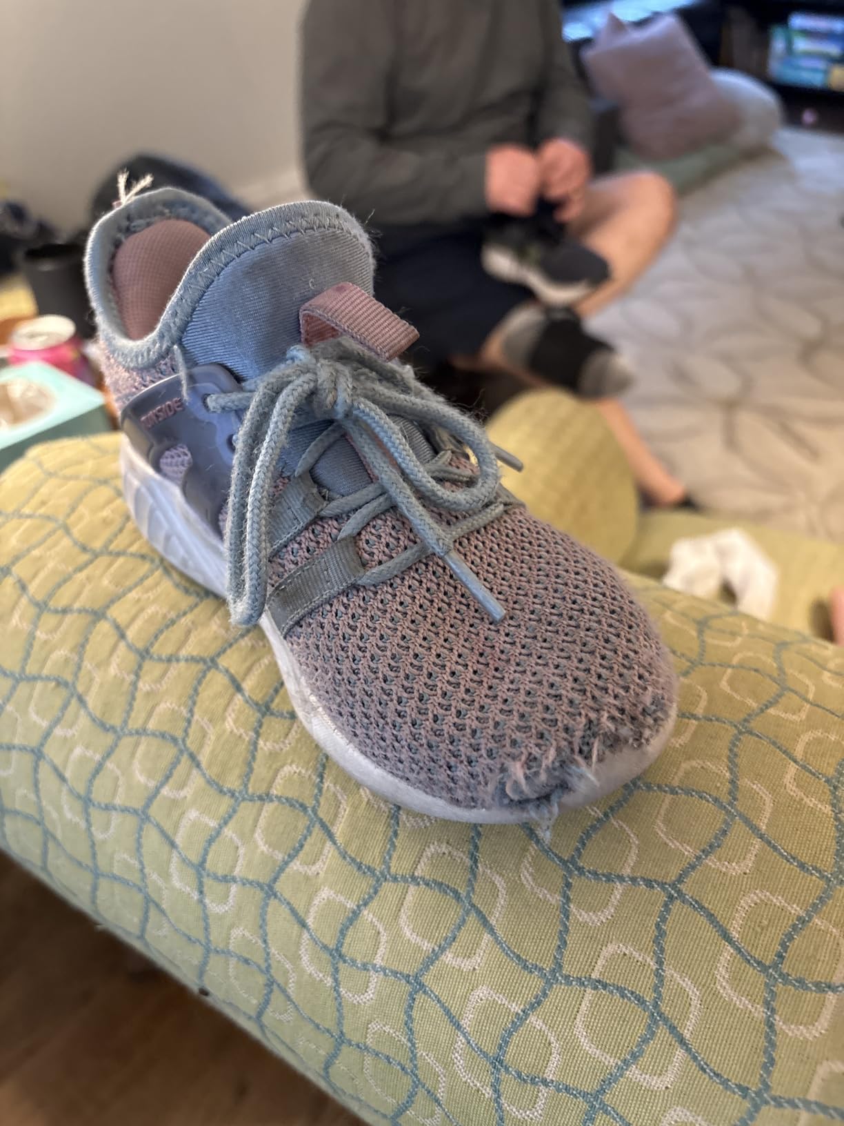 RUNSIDE Kids Tennis Shoes showing wear patterns after 6-week testing period