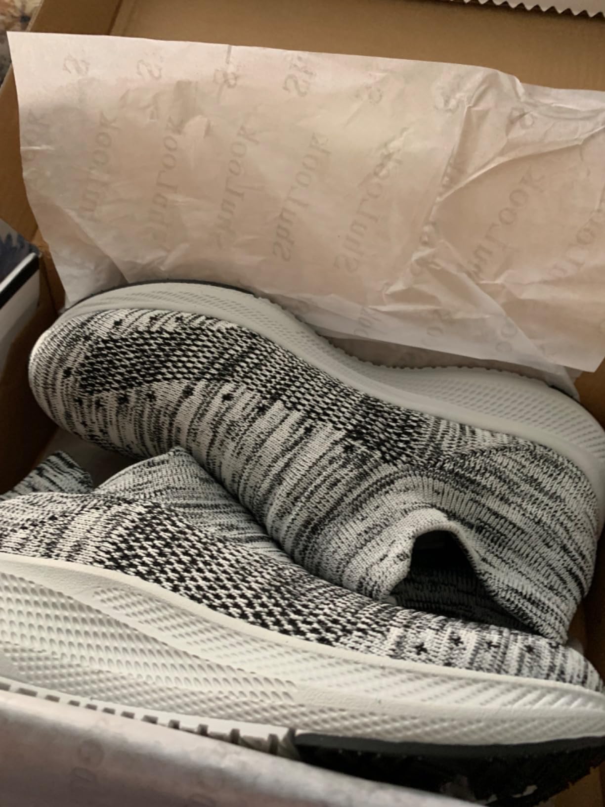 Detailed view of SHULOOK shoe sole showing actual tread depth and grip capability for realistic expectations
