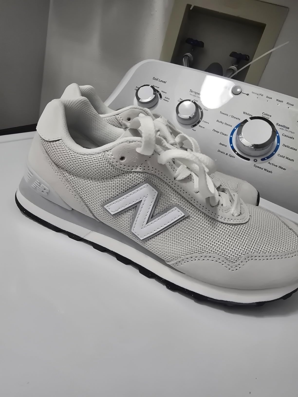 New Balance 515 V3 showing wear condition after six weeks of intensive daily testing