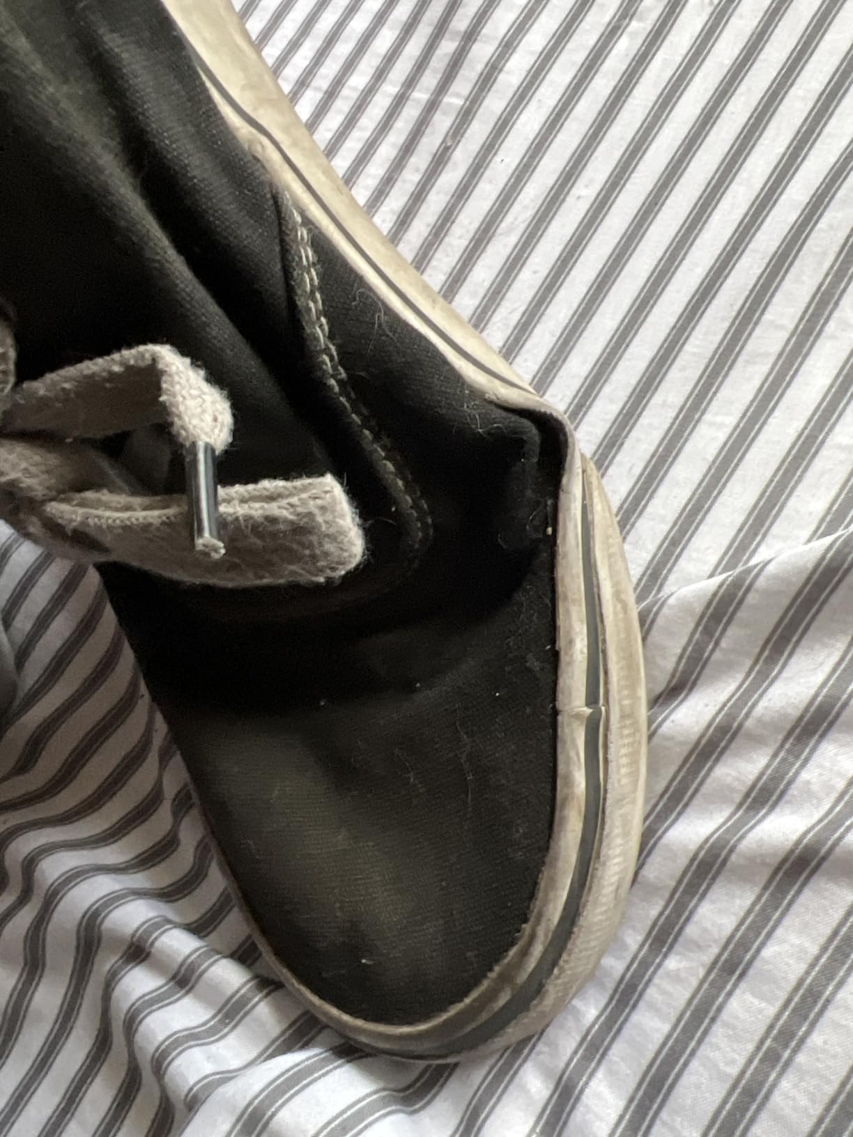 Side profile of Lugz Lear Wide Sneaker showing ankle collar height and heel counter construction