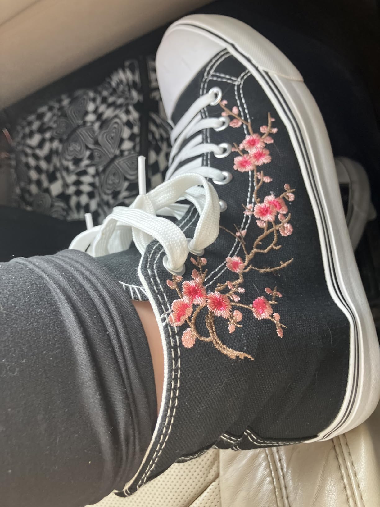 ZGR Women's High Top Canvas Sneakers showing comfortable fit for daily casual wear