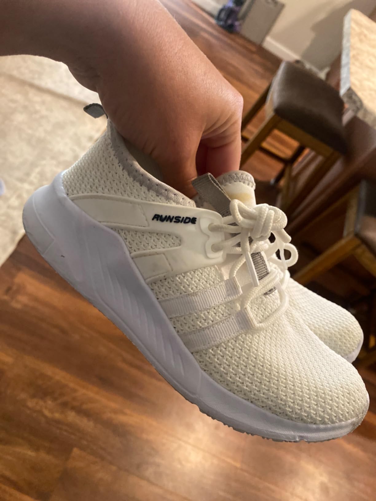 RUNSIDE Kids Tennis Shoes final assessment showing overall appearance after testing