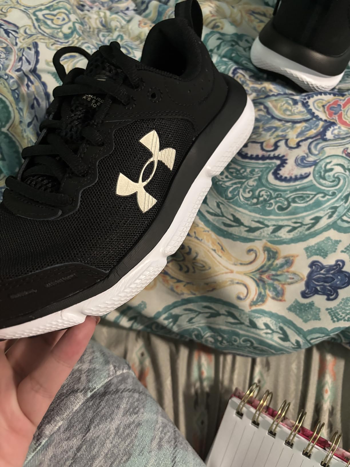 Comparison of Under Armour Assert 10 outsole after 6 months showing tread pattern still visible
