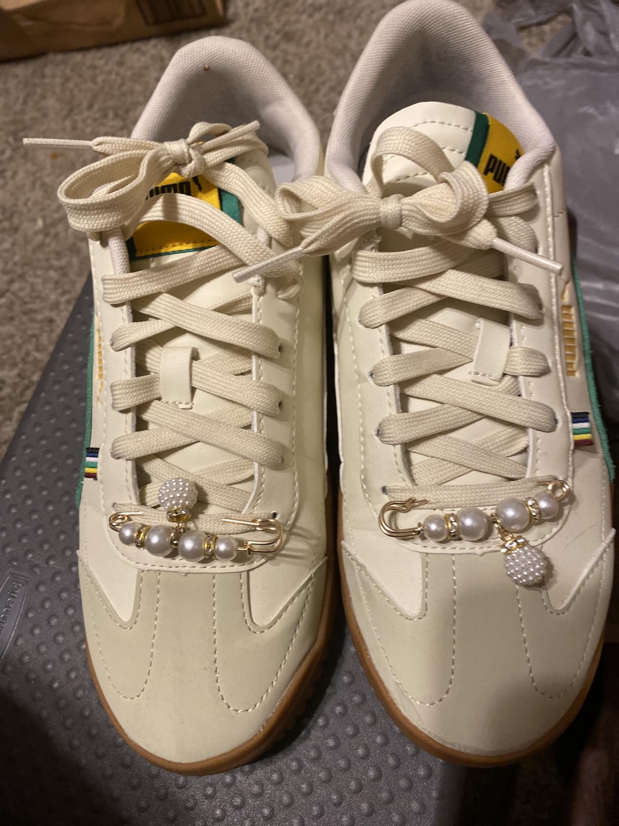 PUMA Club 5v5 complete shoe showing overall design proportions and clean lifestyle aesthetic
