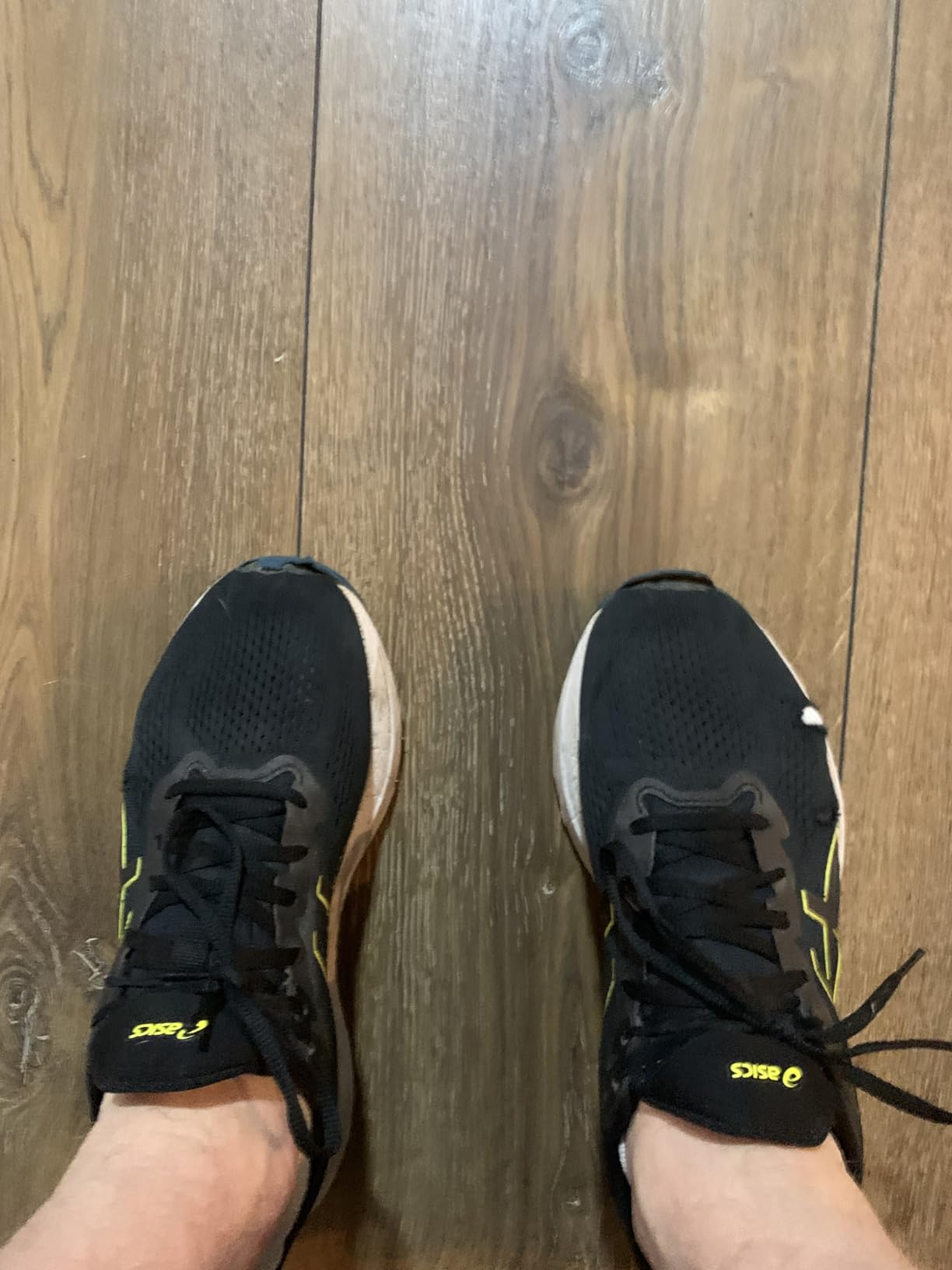 ASICS GT-1000 12 showing toe area wear pattern after extended use