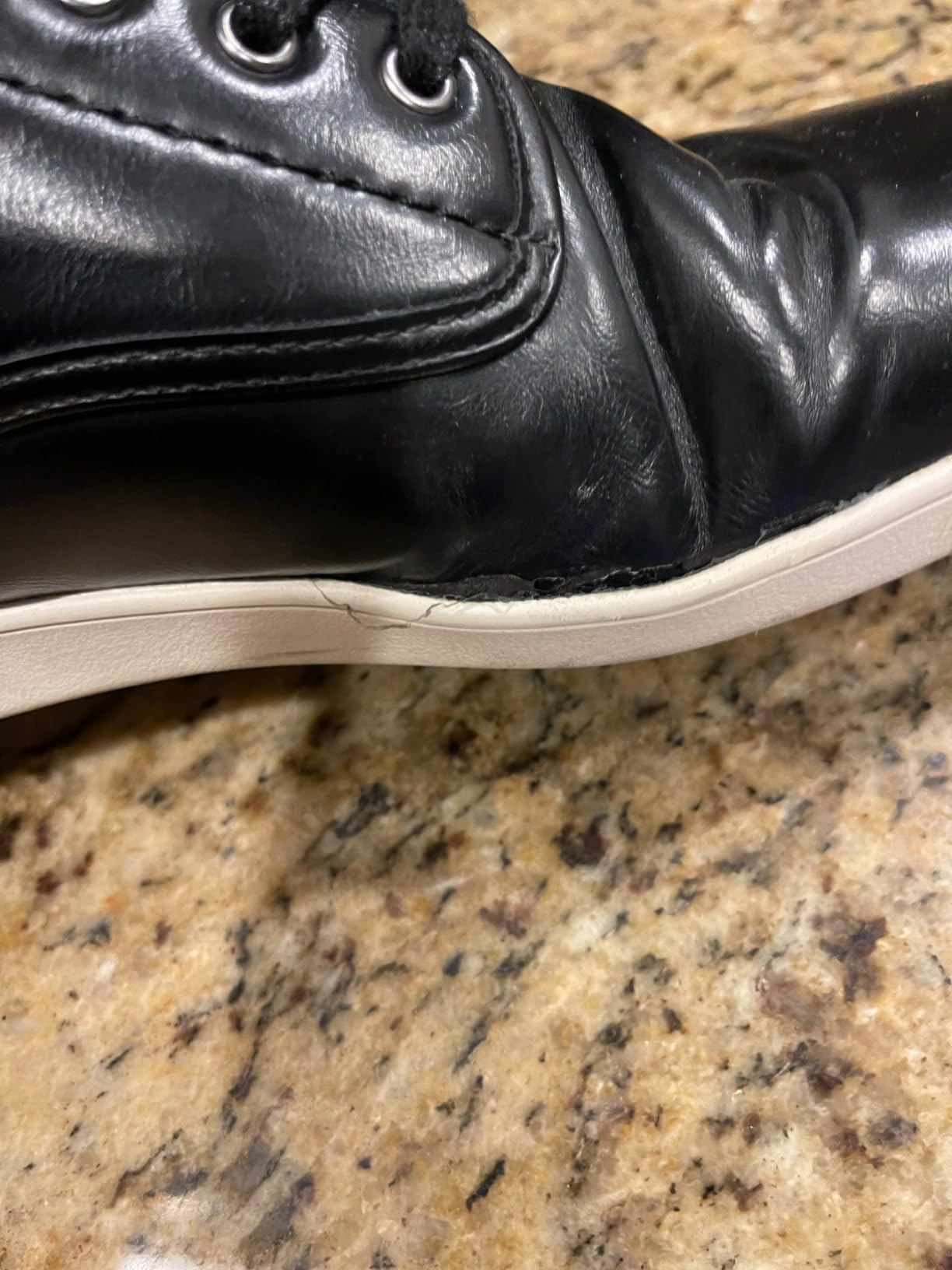 Sole starting to separate from upper on Steve Madden Fenta after light office rotation