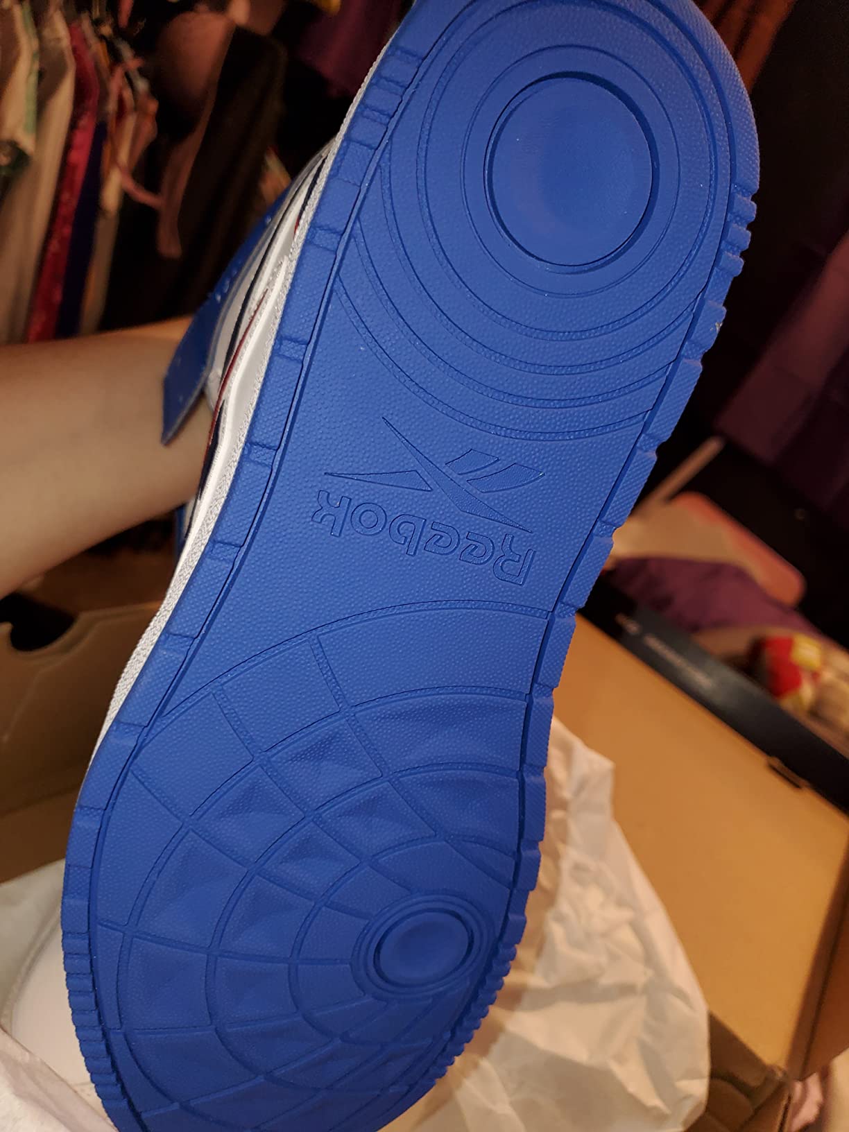 Final view of Reebok Resonator Mid basketball shoes showing complete design and overall construction