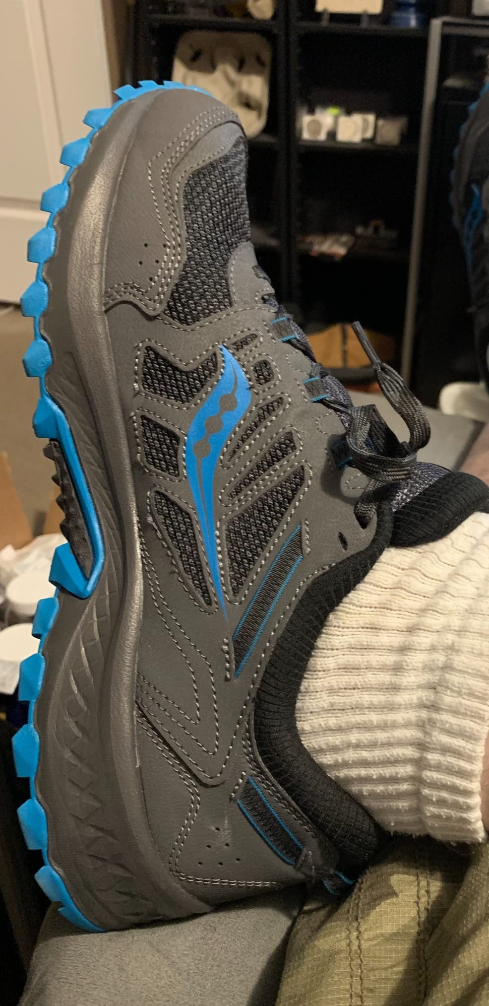 Saucony Versafoam TR13 after extended testing period showing wear pattern development