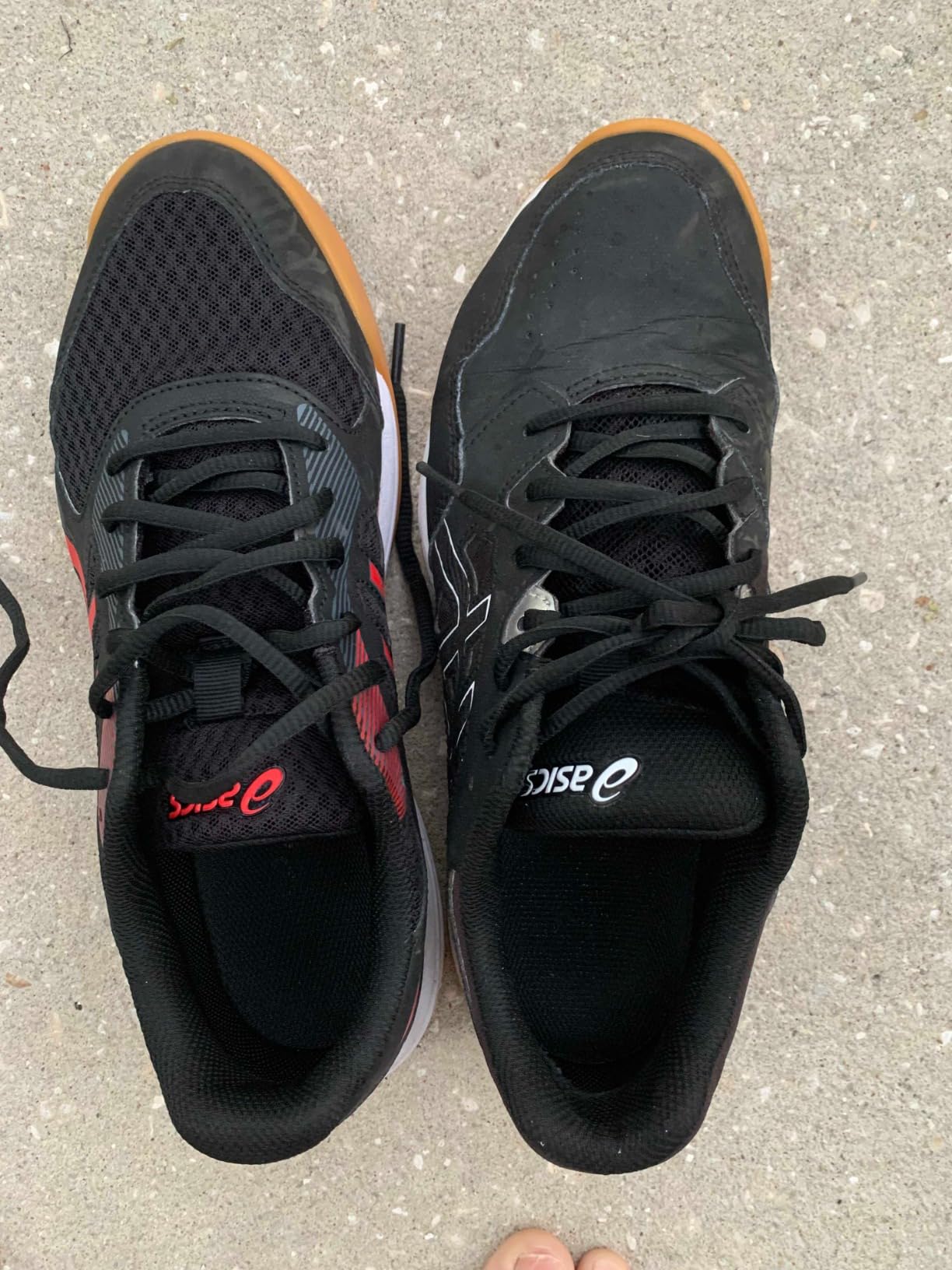 ASICS Upcourt 5 side-by-side comparison showing construction differences from other court shoes