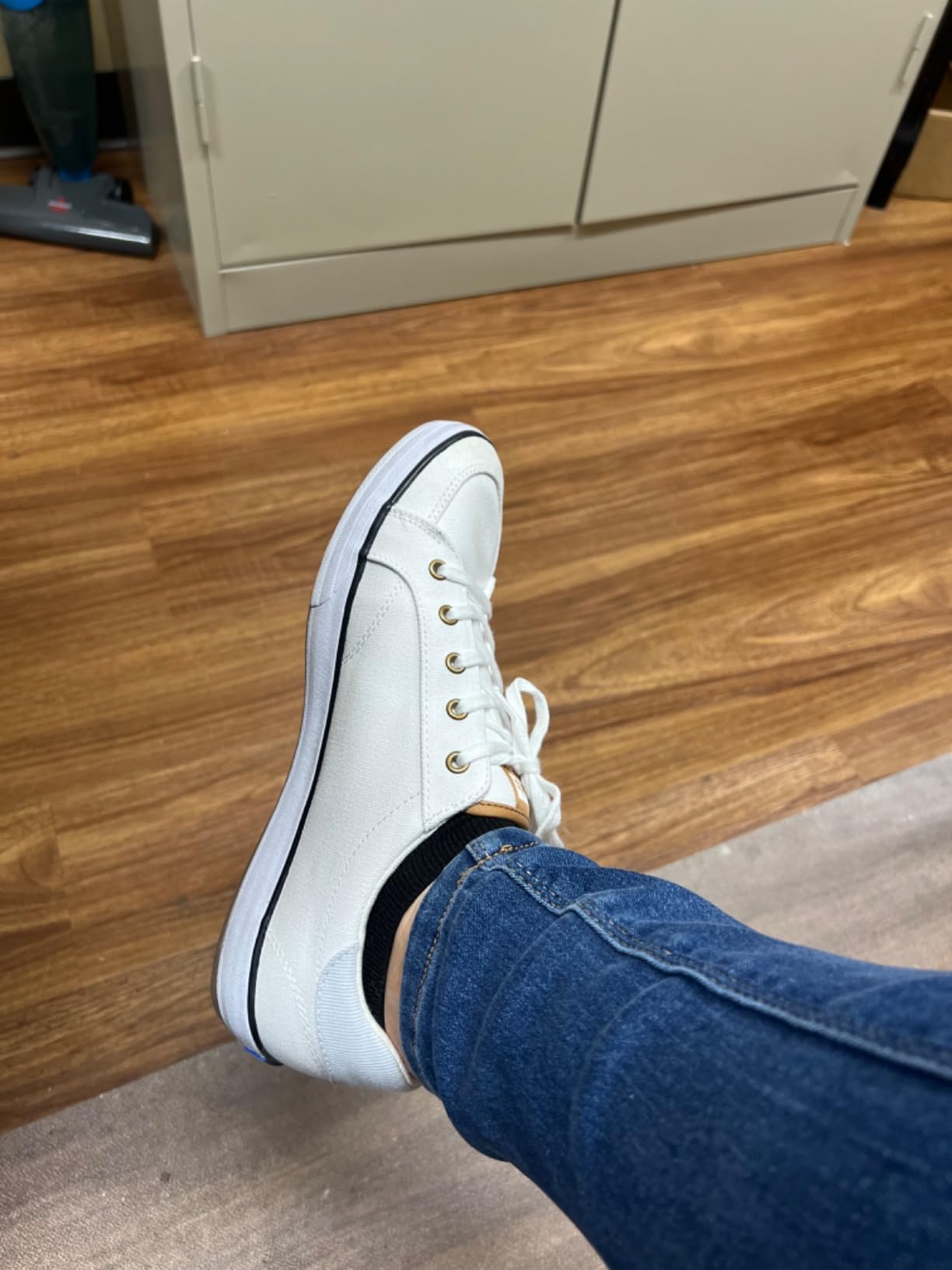 Keds sneakers in lifestyle setting showing styling with casual outfit and daily use context