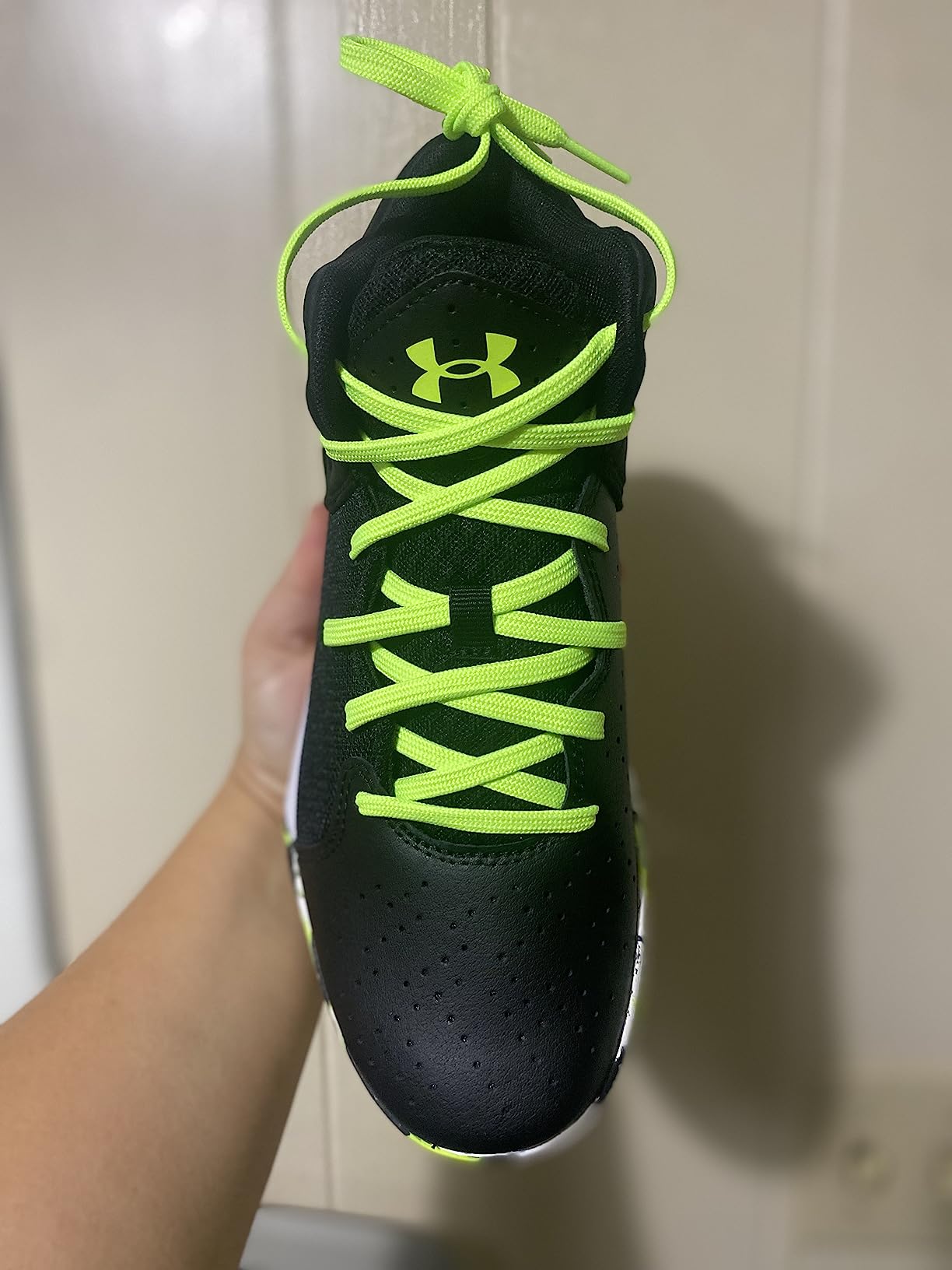 Under Armour Kids Grade School Jet 21 Basketball Shoe full product view showing leather upper and overall design