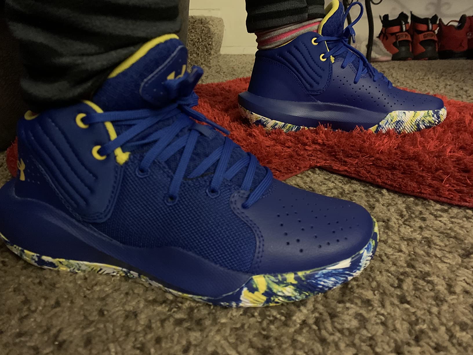 Under Armour Kids Jet 21 basketball shoe showing key features and construction highlights