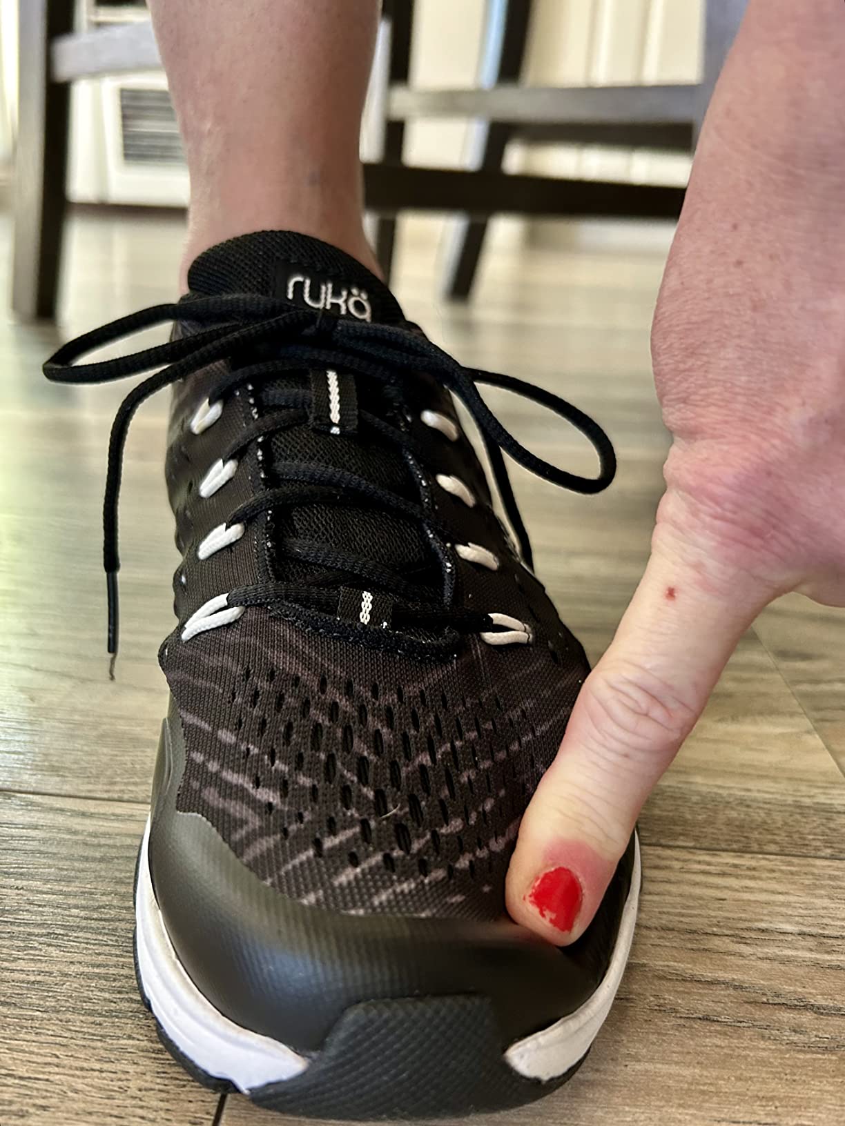 Full side view of Ryka Vivid RZX cross-training shoe showing complete design and construction