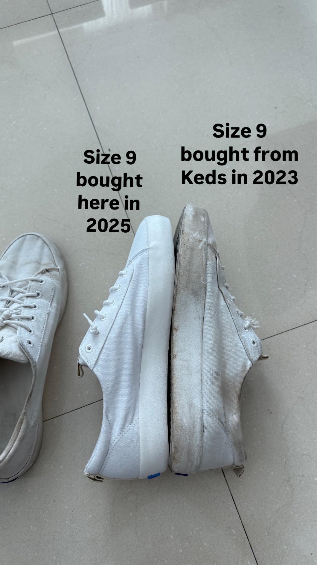 Keds Kickback showing construction details and canvas upper comparison for durability assessment