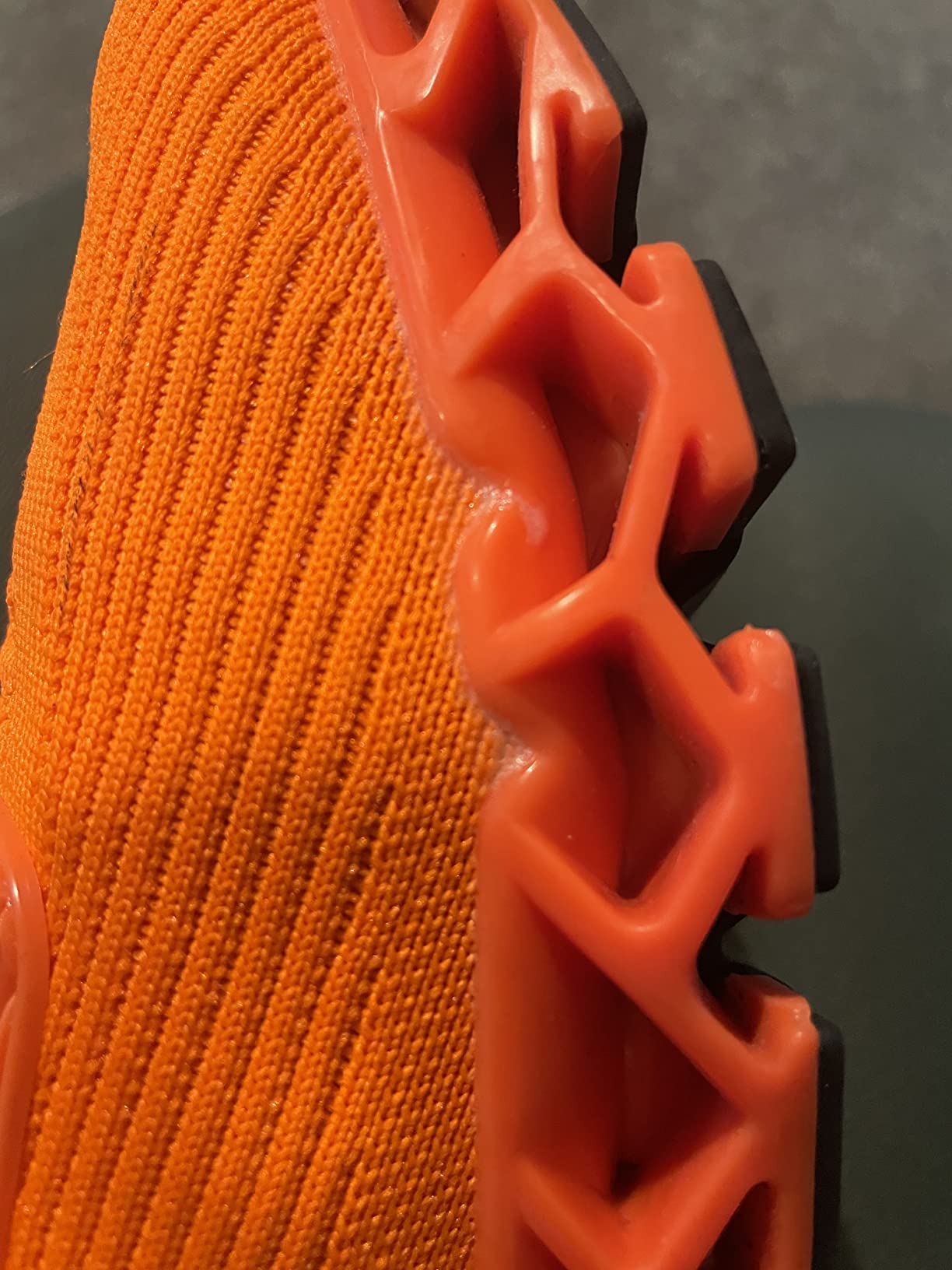 SKDOIUL shoe showing sole wear patterns and construction after extended use testing