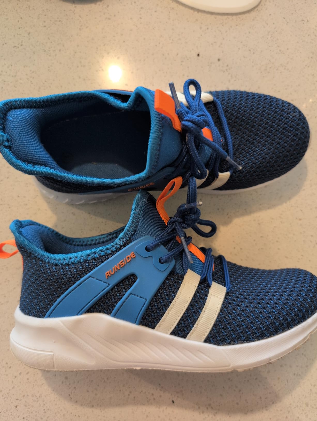 RUNSIDE Kids Tennis Shoes lightweight breathable mesh upper design