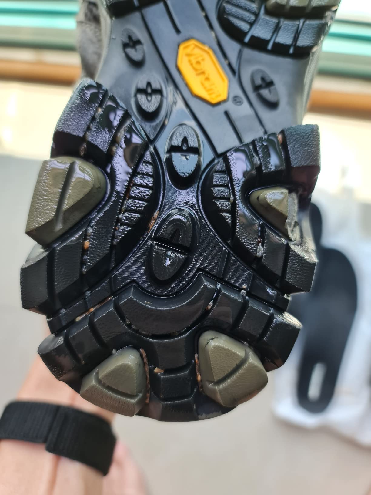 Merrell Moab 3 boots showing wear after extensive hiking use including tropical forest terrain test