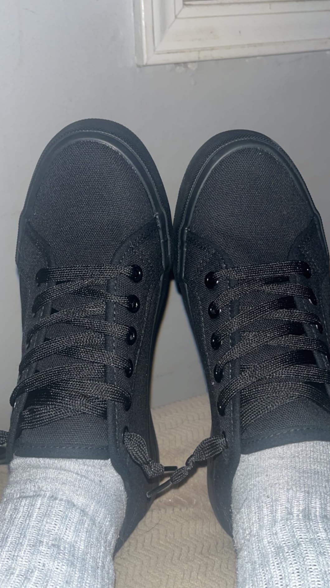 XRH canvas sneakers being worn in everyday casual setting demonstrating real-world use