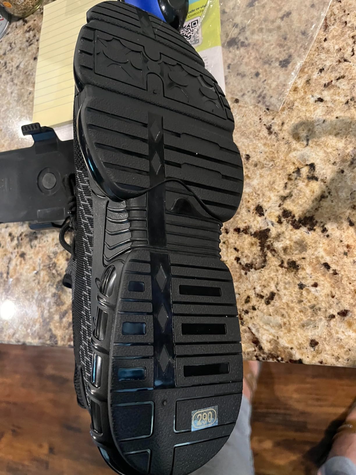 Steel toe work shoes features comparison showing actual vs claimed performance after 6-week test