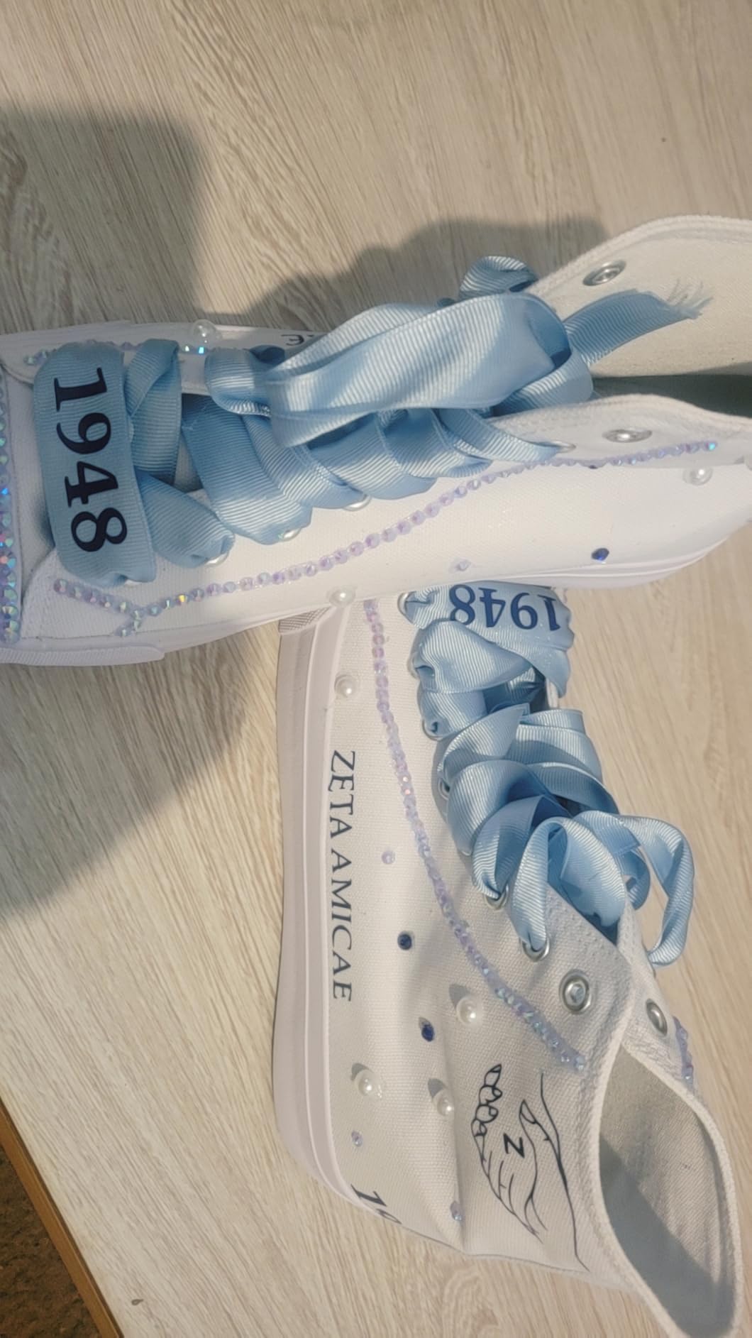 ZGR Women's High Top Canvas Sneakers side profile showing ankle height and clean silhouette